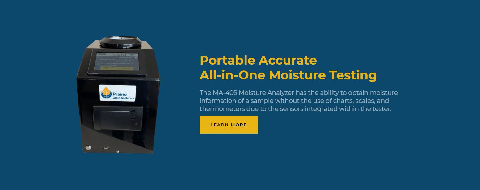 MA405 Portable Grain Moisture Analyzer Prairie Grain Analyzers